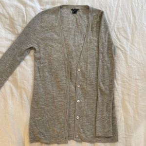 Theory gray cardigan